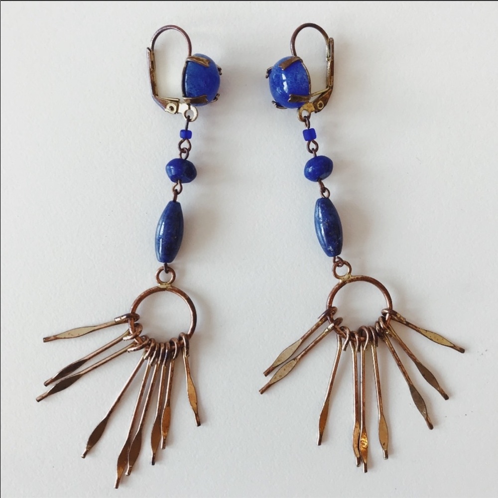 Isabel Marant Jacque Multi Stone Lazuli Earrings